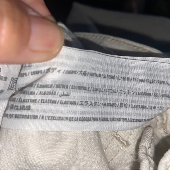 Abercrombie Fitch Curve Love The 90s Ultra High Rise Carpenter Jeans Sz 31 Or 12 - Picture 6 of 6